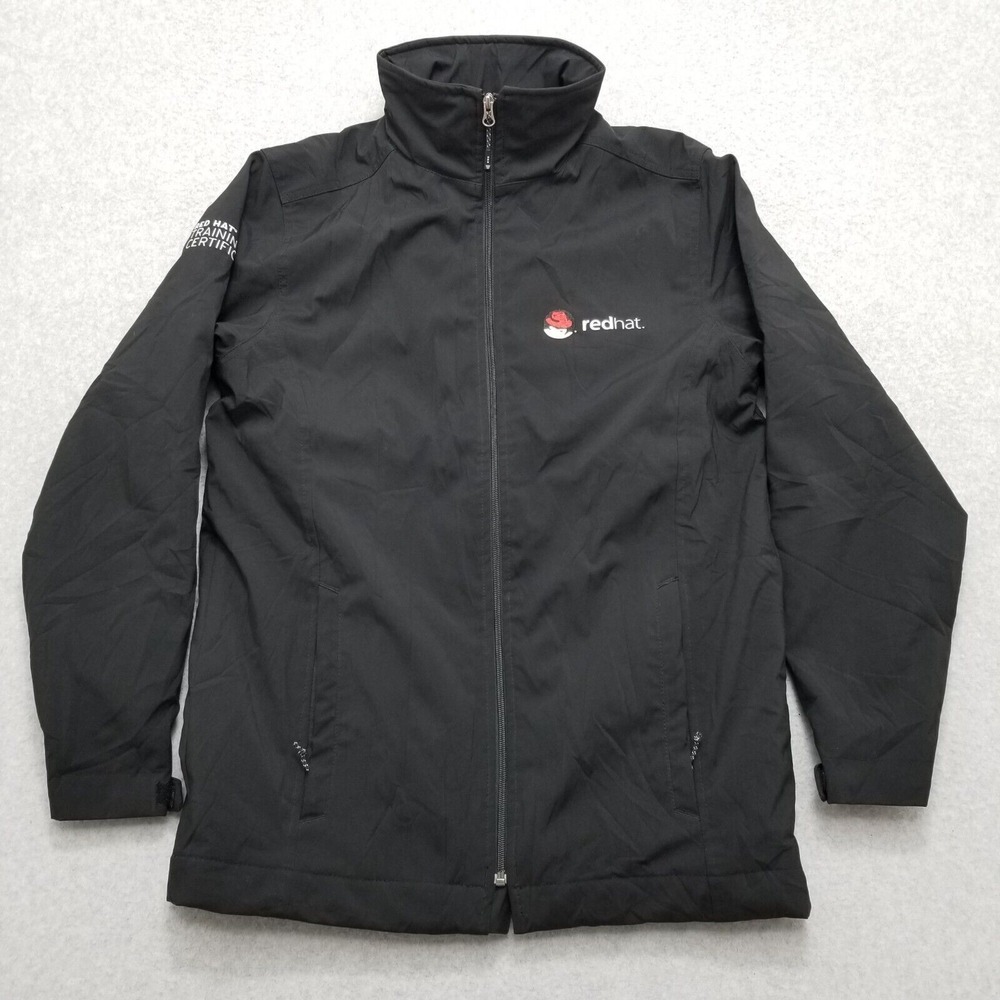Elevate Jacket Mens Medium‎ Black Pockets Full Zip Outdoor Windbreaker